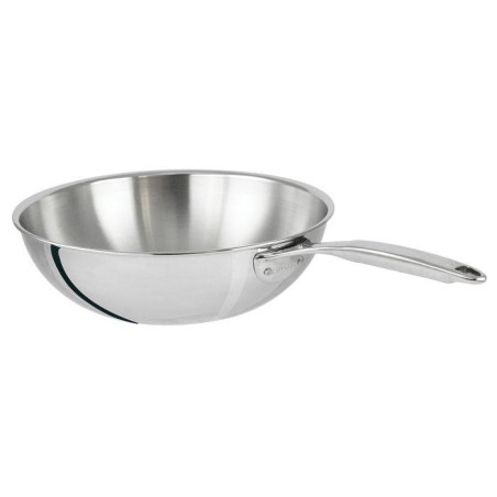 Castel´Pro Wok sans couvercle Inox CRISTEL D20