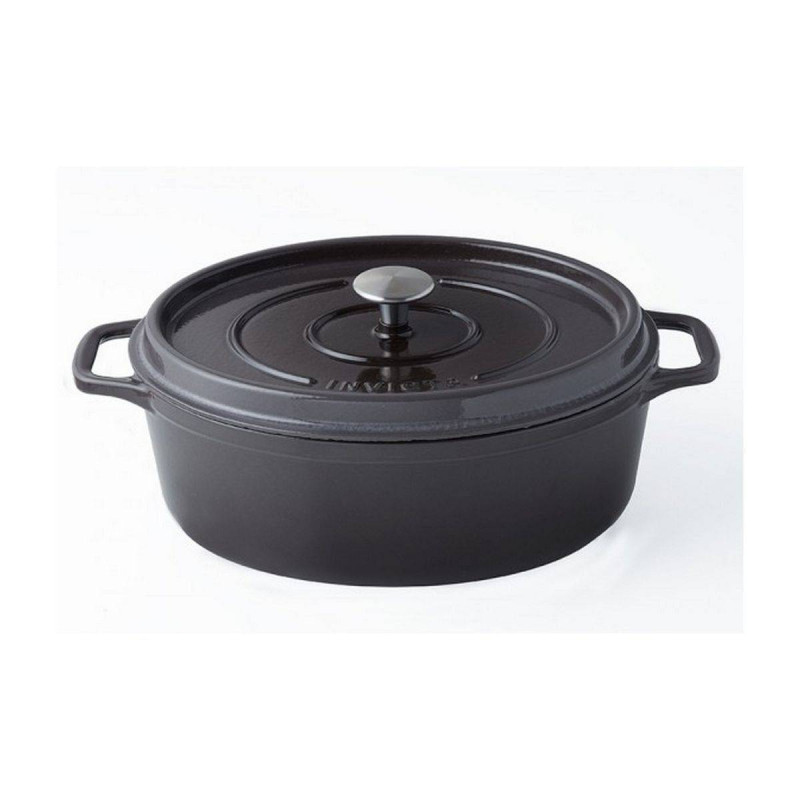 Cocotte En Fonte émaillée Invicta 29 Cm Ovale – Marron, Mijoteuse, Gaz/électrique