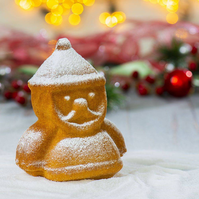 Moule à Biscuits En Bois – Tampon 3D Père Noël Pour Cuisine De Noël – Décoration De Biscuits Maison – Idéal Cadeau Boulanger