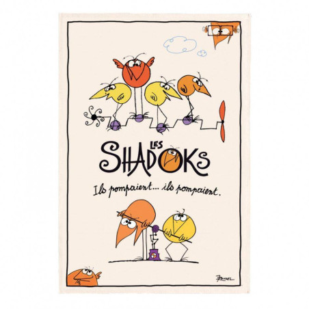 Torchon Coton SHADOKS Ils...