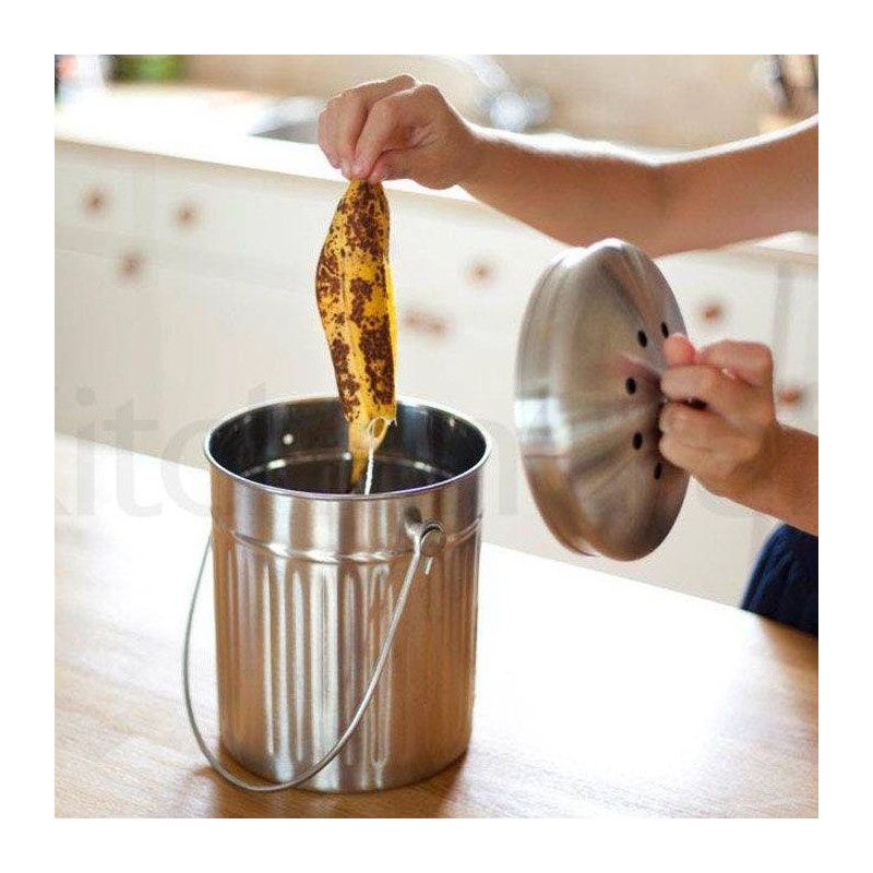 Seau Poubelle à compost 5L Inox — free download
