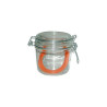 TERRINE Bocal en verre avec couvercle et caoutchouc 350gr - Les 6