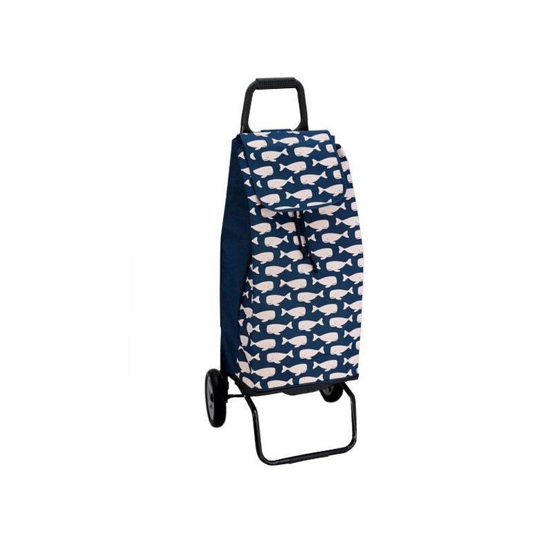 CARLUX Baleine Poussette de marché Chariot de courses 2 roues SIDEBAG
