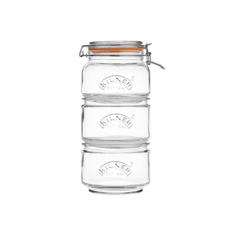 Set de 3 bocaux empilables KILNER