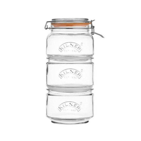 Set de 3 bocaux empilables KILNER