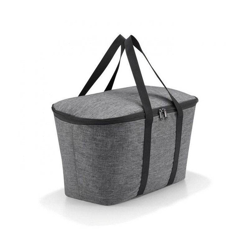 Sac à Bandoulière Reisenthel Twist Silver 4L - En Coton Kalmuck, Gris, Dimensions 22x24x13 Cm