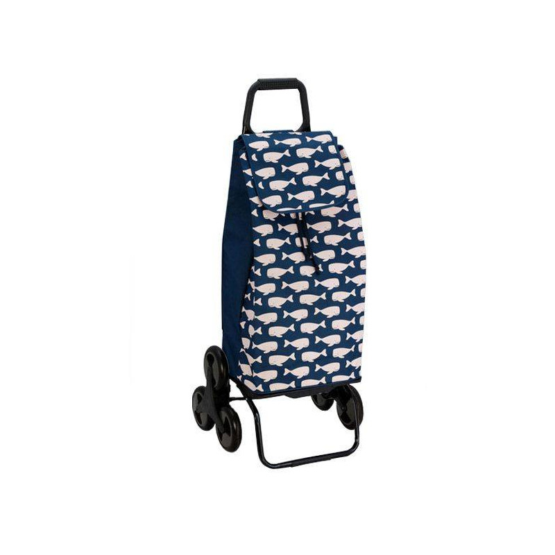 CARLUX Baleine Poussette de marché Chariot de courses 6 roues SIDEBAG