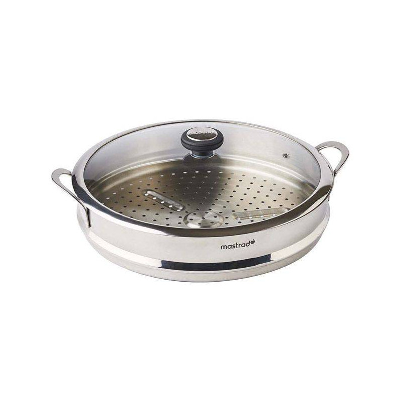 O´WOK Panier vapeur Inox + couvercle verre MASTRAD D32 SC
