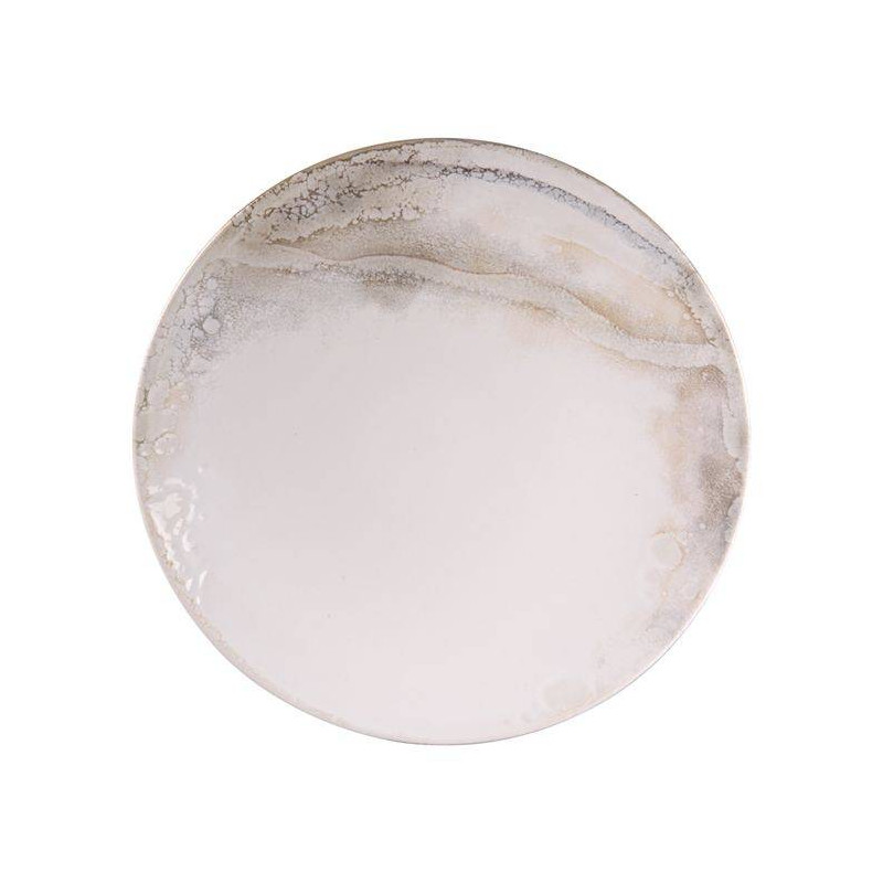 MOJAVE Assiette Plate en Grès D27 - Les 6  TABLE PASSION