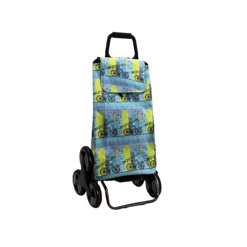 CARLUX Bicyclette Poussette de marché Chariot de courses 6 roues SIDEBAG