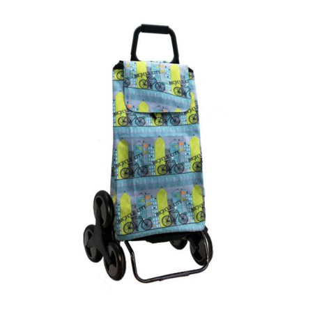 CARLUX Bicyclette Poussette de marché Chariot de courses 6 roues SIDEBAG
