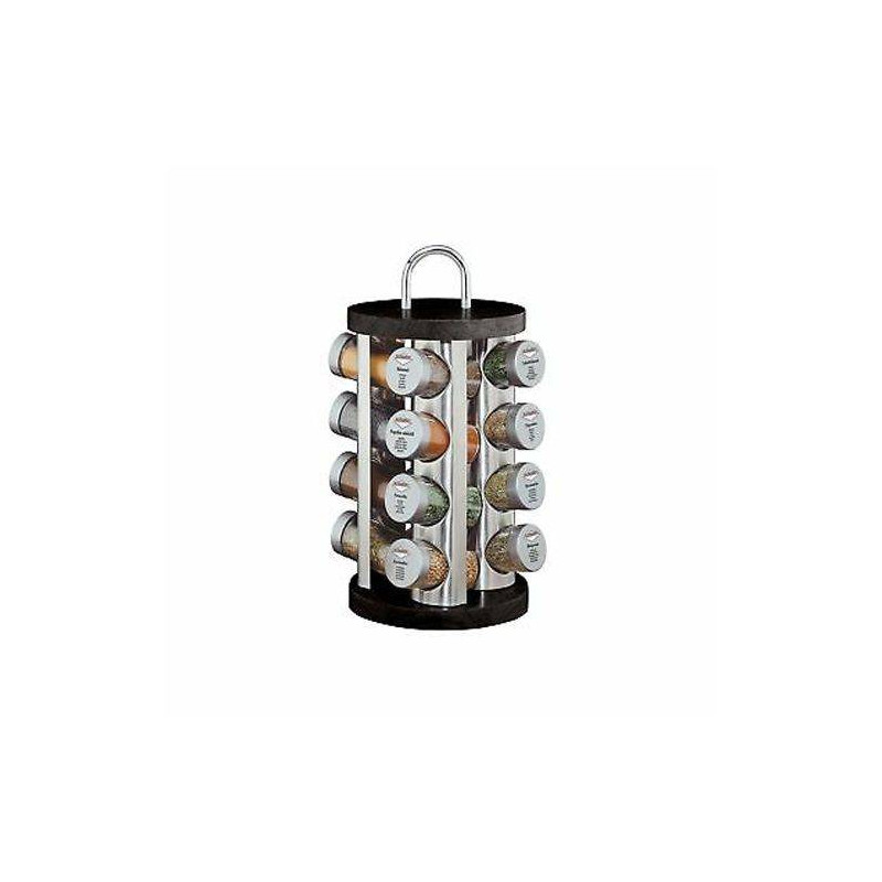 Etagère Caroussel 16 épices base bois KUCHENPROFI Noir