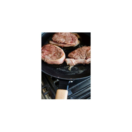 ROC Poêle à griller Fonte Acier émaillé Baumalu D24