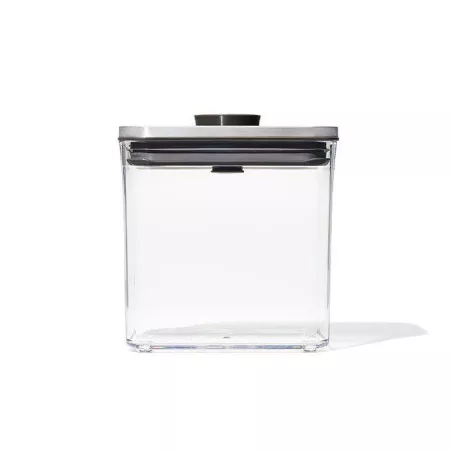 POP INOX Boite de conservation OXO 1,6 L Couvercle hermétique rectangle Café