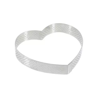 Cercle à tarte Coeur Inox...