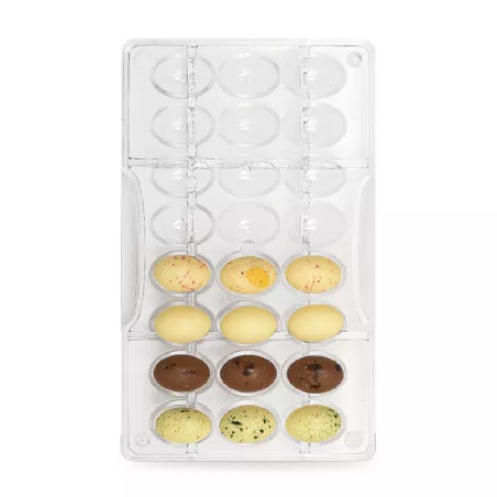 15 Moules à Chocolat Polycarbonate - 24 Cavités Hémisphères