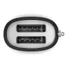 Toaster 2 tranches Grille pain Années 50 SMEG Noir Mat