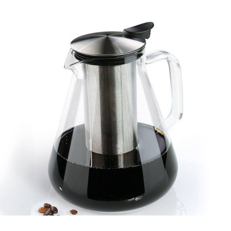 Théière, Théière En Verre Avec Infuseur Amovible, Passoire à Thé Sans Danger Pour La Cuisinière Pour Thé En Vrac Et Thé En Fleurs, 1500 ML