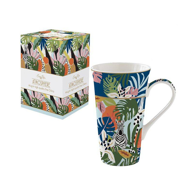 Mug XXL Roy Kirkham 60cl - Porcelaine Décor Pensée - 14.5cm - Neuf - Idéal Café Ou Thé