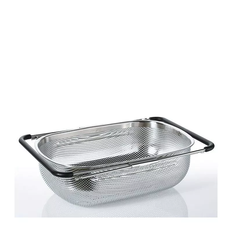 Passoire Rectangulaire En Inox - 3 Tailles (S/M/L), Maille Fine, Poignée Ergonomique - Pour Légumes, Pâtes, Riz