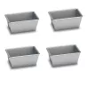 Moule à mini cake antiadhérent Patisse 9 cm - Lot de 4