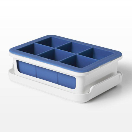 Bac à glaçons en silicone gros cubes  XL avec couvercle OXO