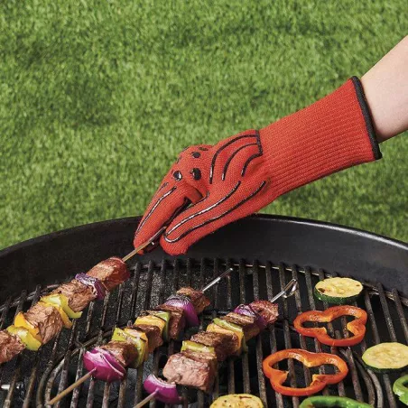Gant de barbecue Ambidextre Mastrad Rouge