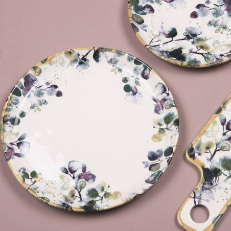 GARDEN Assiette plate en Faïence  D27.5 TABLE PASSION