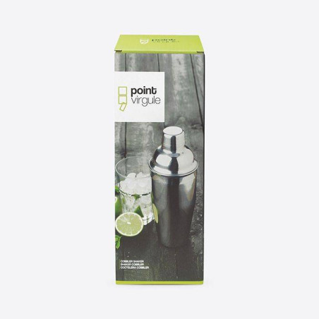 Shaker Cocktail inox Bouchon filtre et couvercle Point Virgule