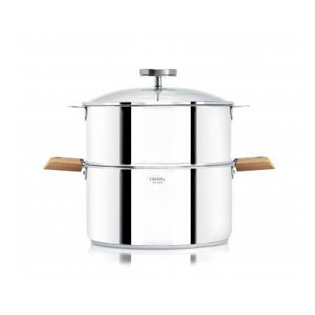 BIOME Cuisson Saine Ensemble Cuit vapeur amovible avec Thermostat CRISTEL D20 HETRE