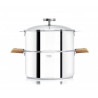 BIOME Cuisson Saine Ensemble Cuit vapeur amovible avec Thermostat CRISTEL D20 HETRE