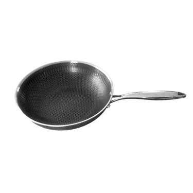 OLYMPE Poêle Wok inox...