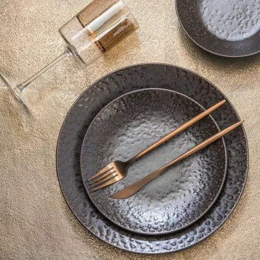 BASALTE Assiette dessert en...