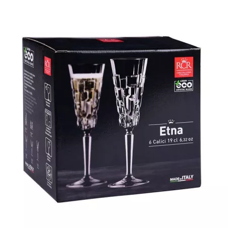 ETNA Flûte à champagne 19 cl  - Les 6