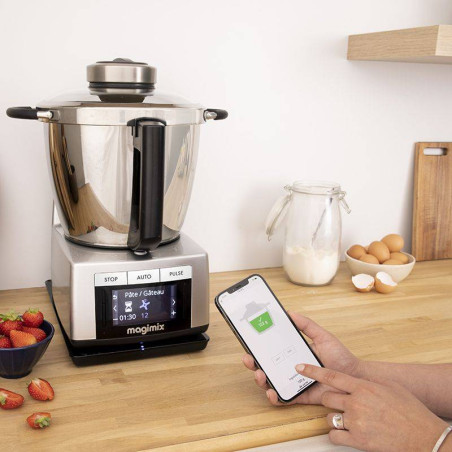 MAGIMIX Cook EXPERT Connect Robot Multifonctions cuiseur Chromé Mat