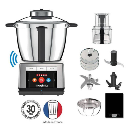 MAGIMIX Cook EXPERT Connect Robot Multifonctions cuiseur Chromé Mat