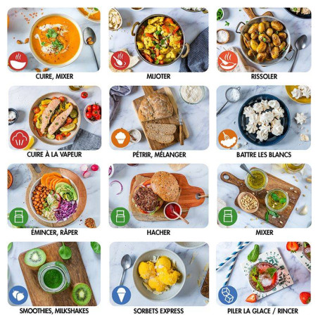 MAGIMIX Cook EXPERT Connect Robot Multifonctions cuiseur Chromé Mat