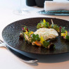 BASALTE Assiette plate en Grès D27 TABLE PASSION