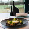 BASALTE Assiette plate en Grès D27 TABLE PASSION