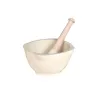Mortier/Pilon Céramique 14cm Natural Chic Emile HENRY Blanc Argile
