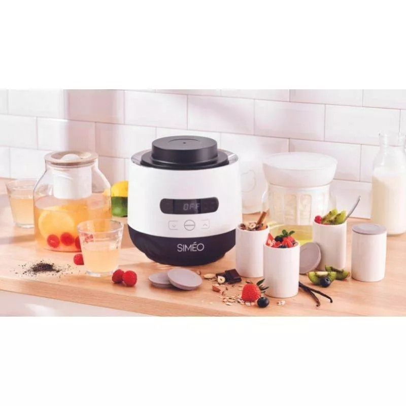 Yaourtière fromagère boissons fermentées  électrique SIMEO 4 pots céramique