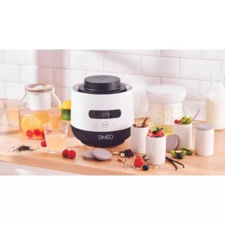 Yaourtière fromagère boissons fermentées  électrique SIMEO 4 pots céramique