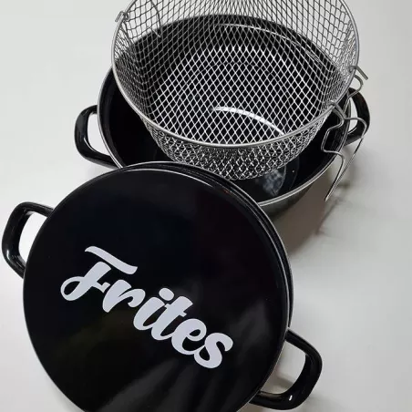 Friteuse en acier Emaillé...