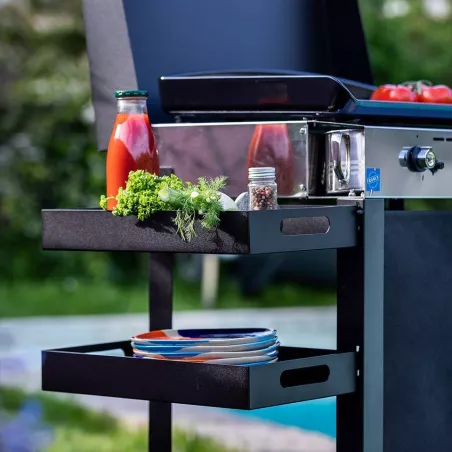 Ensemble Plancha Gaz Fonte et Chariot Combo Initial ENO 50