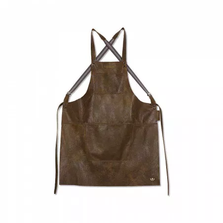 Tablier en cuir à bretelles...