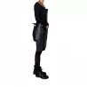 Tablier en cuir avec poche zippée DUTCHDELUXES Noir Taille Unique