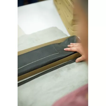 Tablier en cuir avec poche zippée DUTCHDELUXES Noir Taille Unique