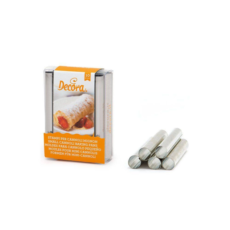 Lot De 17 Moules à Cannoli En Acier Inoxydable - Longueur 12 Cm, Anti-adhésif, Avec Brosse De Nettoyage - Pour Pâtisserie, Croissants, Desserts