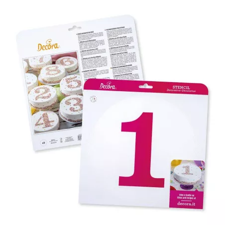 Pochoir Chiffre Gateau...