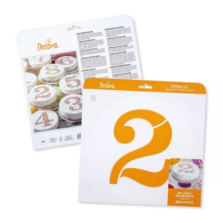 Pochoir Chiffre Gateau...